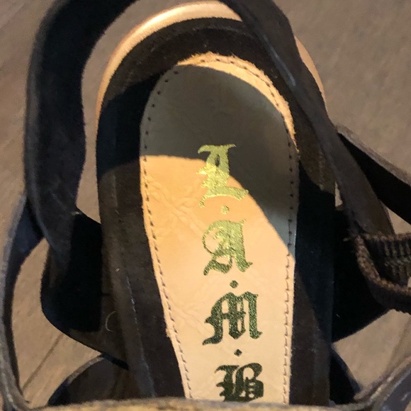 LAMB Leather Platform Sandals - Picture 4 of 6